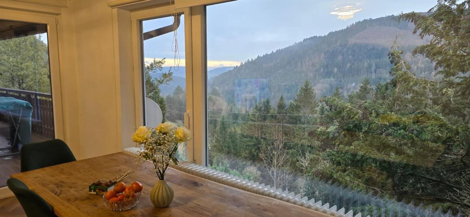 Wohnung Im Schwarzwald Mit Panorama Blick Kleines Wiesental Kültér fotó